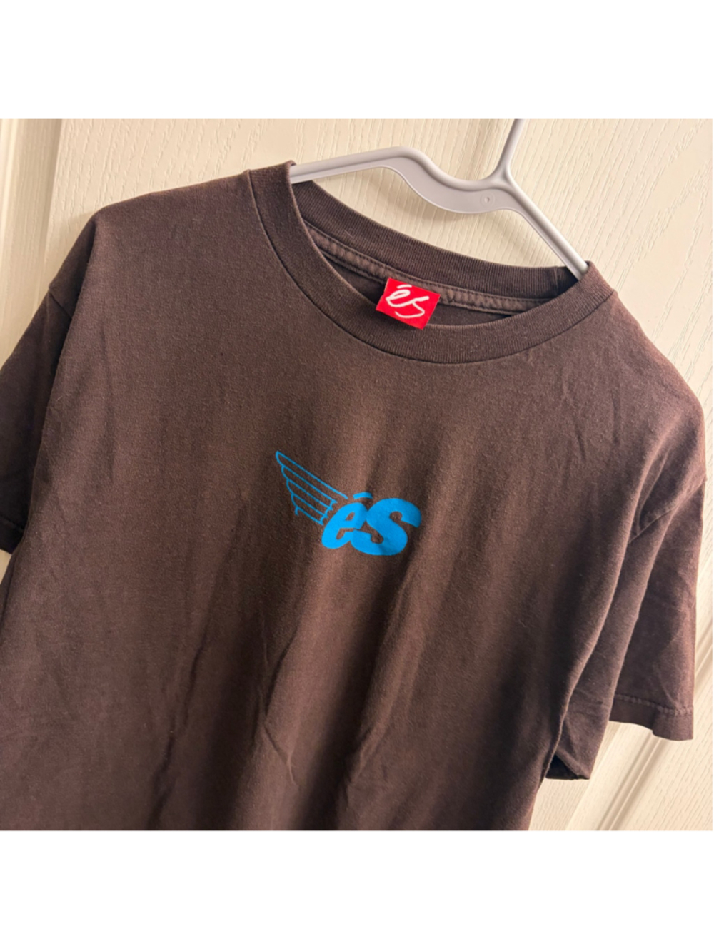 Vintage 90s és Skateboarding T-Shirt Brown Blue Size M sk8